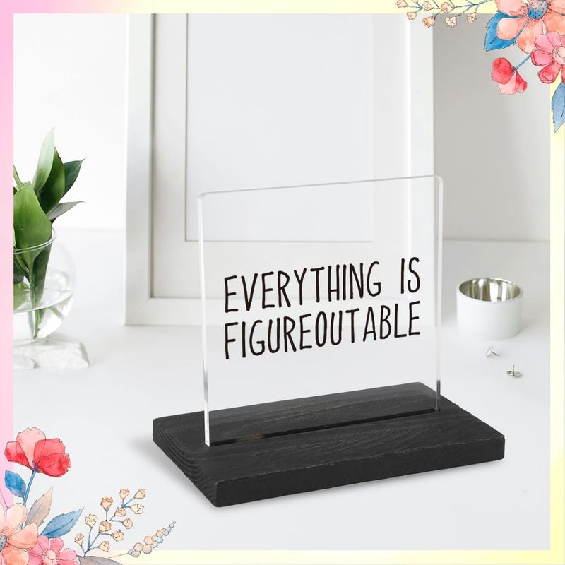 FOUGSTA Motivational Office Desk Decor for Women, Funny Quote for Desk, Boss Gag Gift for Women, Men, Positive Affirmation Gifts for Woman, Men,XXY50 - Image 4
