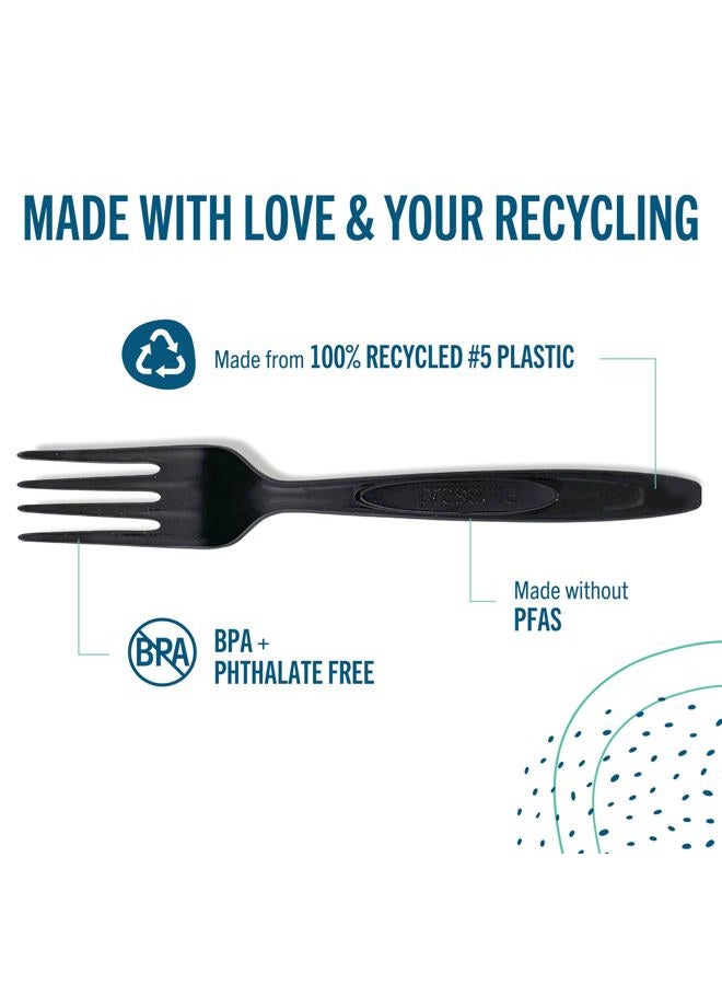 Preserve Spoon 100% Recycled Plastic Medium Weight Cutlery Made in USA - 840 Count - Image 3