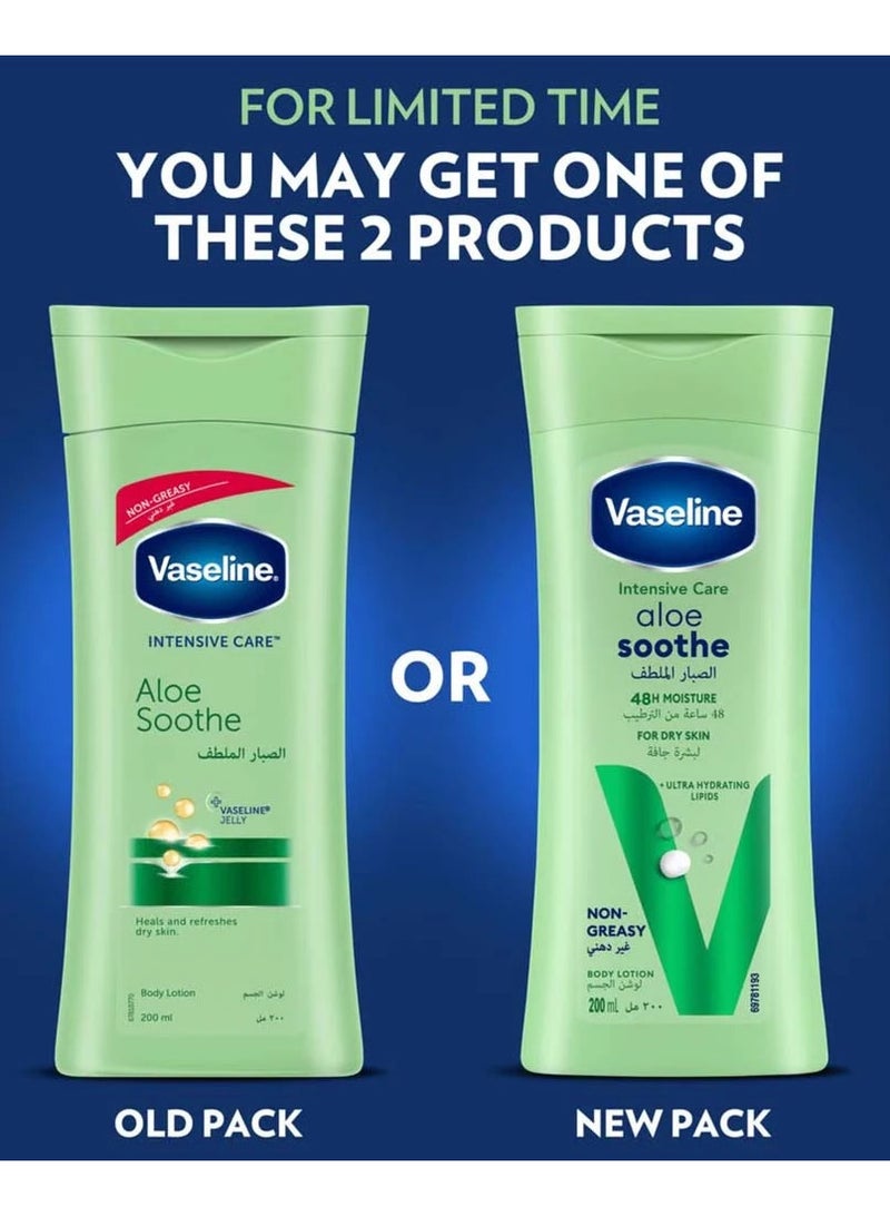 Vaseline Intensive Care Aloe Soothe Body Lotion-200ml - Image 3