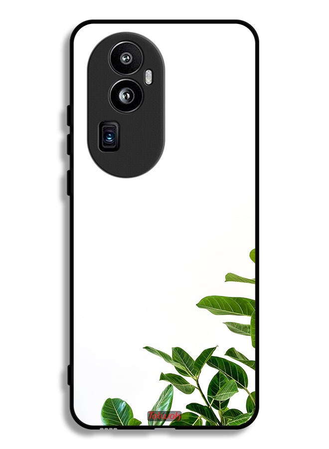 Tolwak Oppo Reno10 Pro (China) Protective Case Cover Josh Calabrese Leaves - Image 1