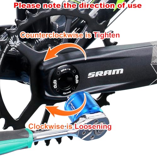 SONZUIA Crank Arm Cap Removal Tool for SRAM DUB/BB30 and Shimano XTR M9100 (11 Notch) Crank Arm Cap - Image 5