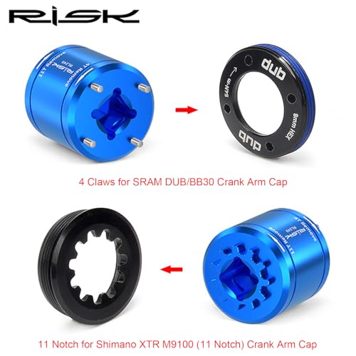 SONZUIA Crank Arm Cap Removal Tool for SRAM DUB/BB30 and Shimano XTR M9100 (11 Notch) Crank Arm Cap - Image 3