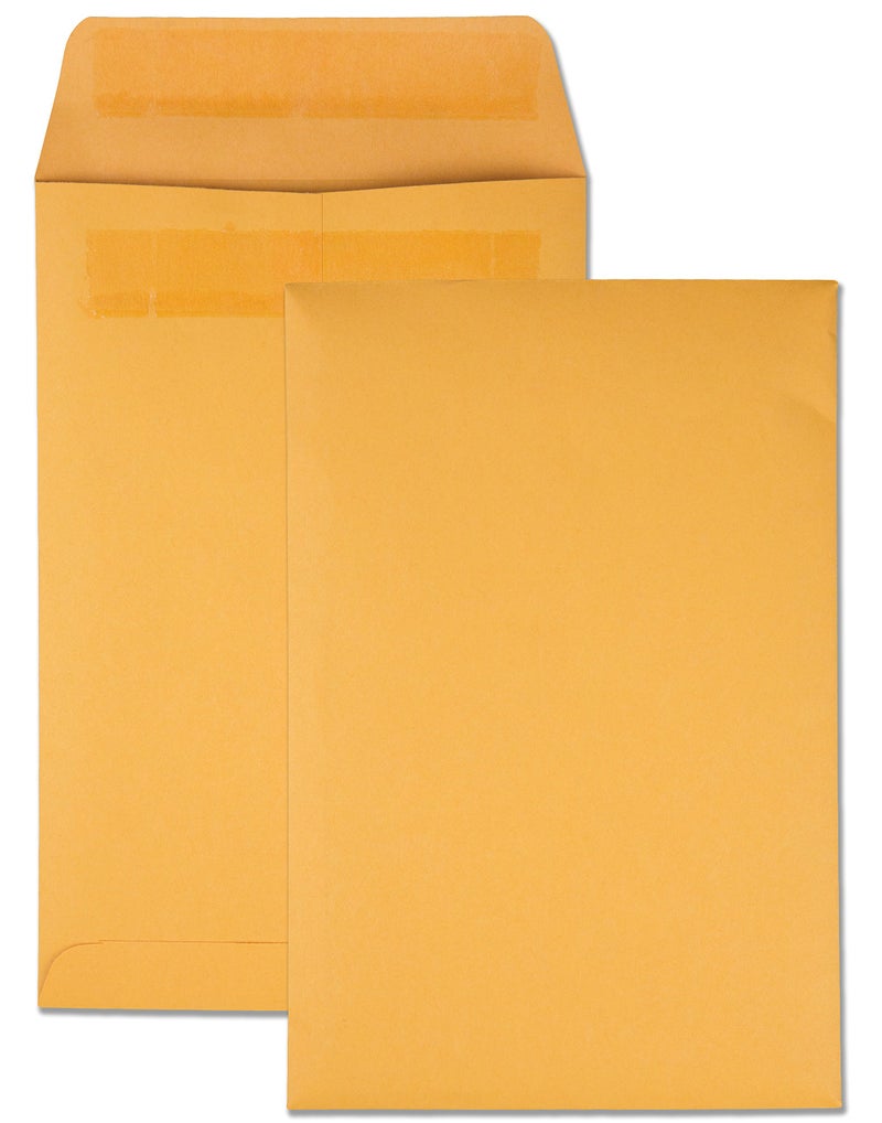 Quality Park 6-1/2 x 9-1/2 Catalog Mailing Envelopes, Redi-Seal Self Seal Envelope Closure, 28 lb Kraft Paper, 250 per Box (QUA43362) - Image 1