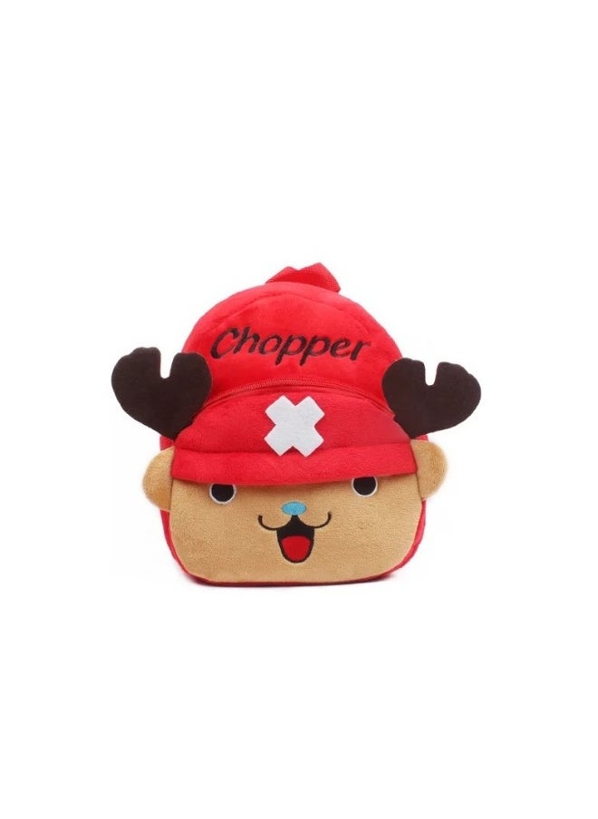 Kids Chopper Embroidered Backpack Cartoon Plush Kindergarten Backpack 