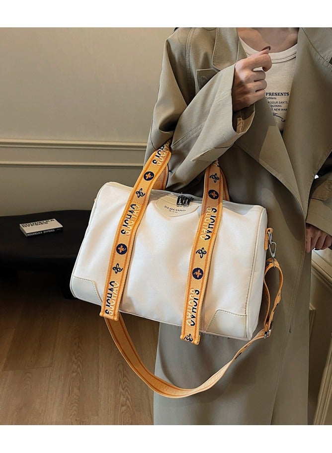 lebonaer commuter tote bag high-quality texture large capacity contrast color one-shoulder underarm bag trendy - Image 1