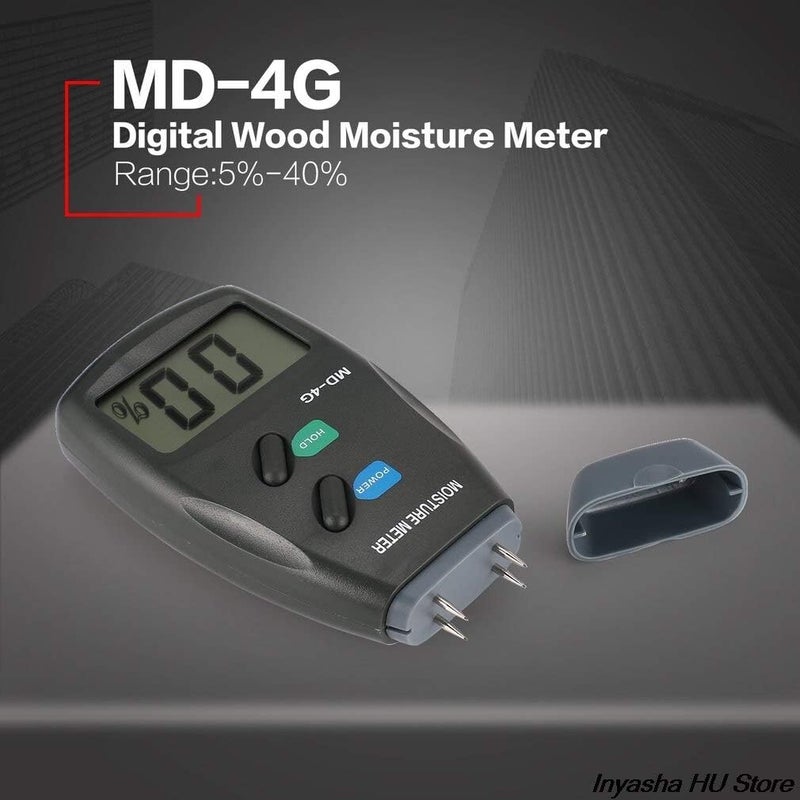 LABART 4 Pin WOOD MOISTURE METER Moisture Meter, Digital Logs Moisture Meter Damp Meter / 5-40% Wood Humidity Tester Detector/Firewood Logs Timber Humidity Measuring Device - Image 5