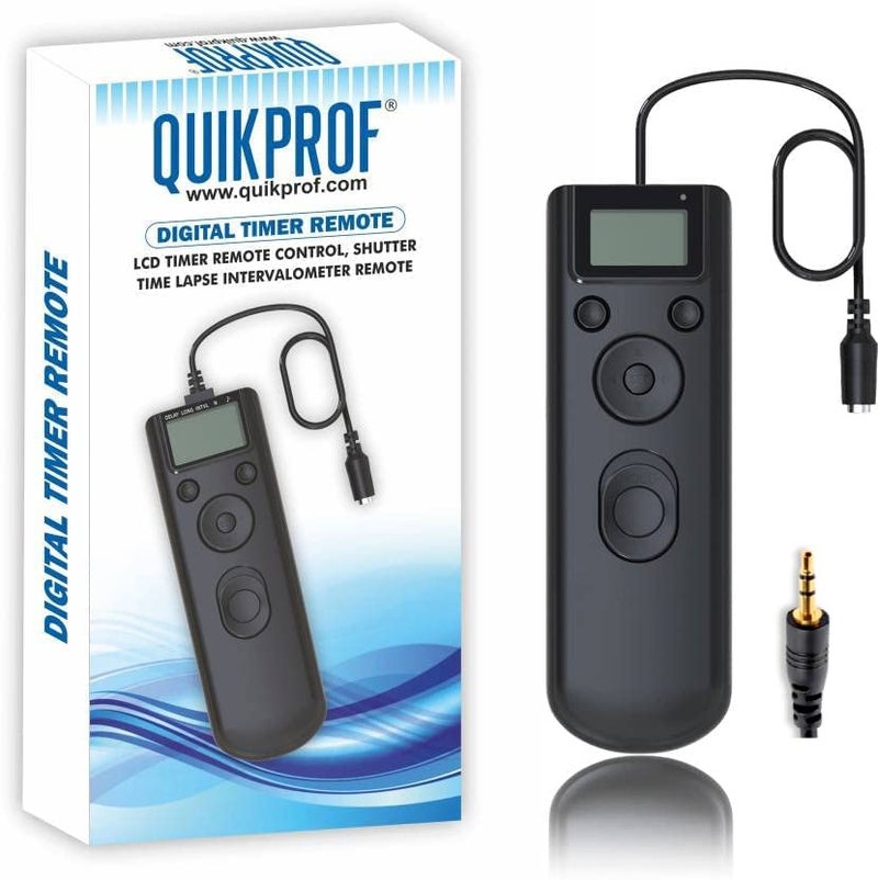 Quikprof Intervalometer Time Lapse Remote for Canon 100D/1100D/1200D/300D/350D/400D/450D/500D/550D/600D/650D/700D/750D/760D/60D/70D Pentex (qp-canonintervalometer) - Image 1