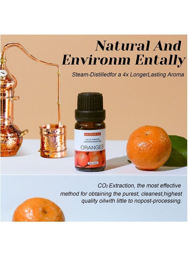 HOMESTAR 6 Pieces of 10 ML Essential Oils for Water-soluble Aromatherapy Sandalwood, Sweet Orange, Lavender, Eucalyptus, Lemon, and Peppermint - Image 4
