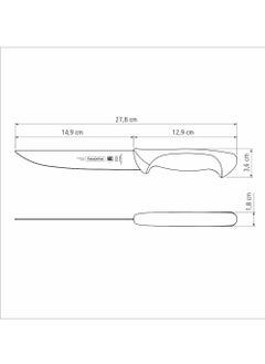 TRAMONTINA Since 1911,Made in Brazil- Premium 6 Inches Boning Knife with Stainless Steel Blade and White Polypropylene Handle  - Image 3