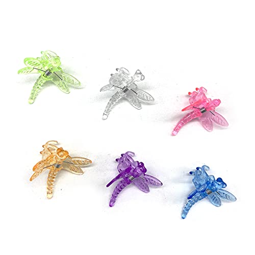 cozyou 30Pcs Colorful Dragonfly Orchid Clips, Garden Plant Vine Support Clips Flower Clips - Image 2
