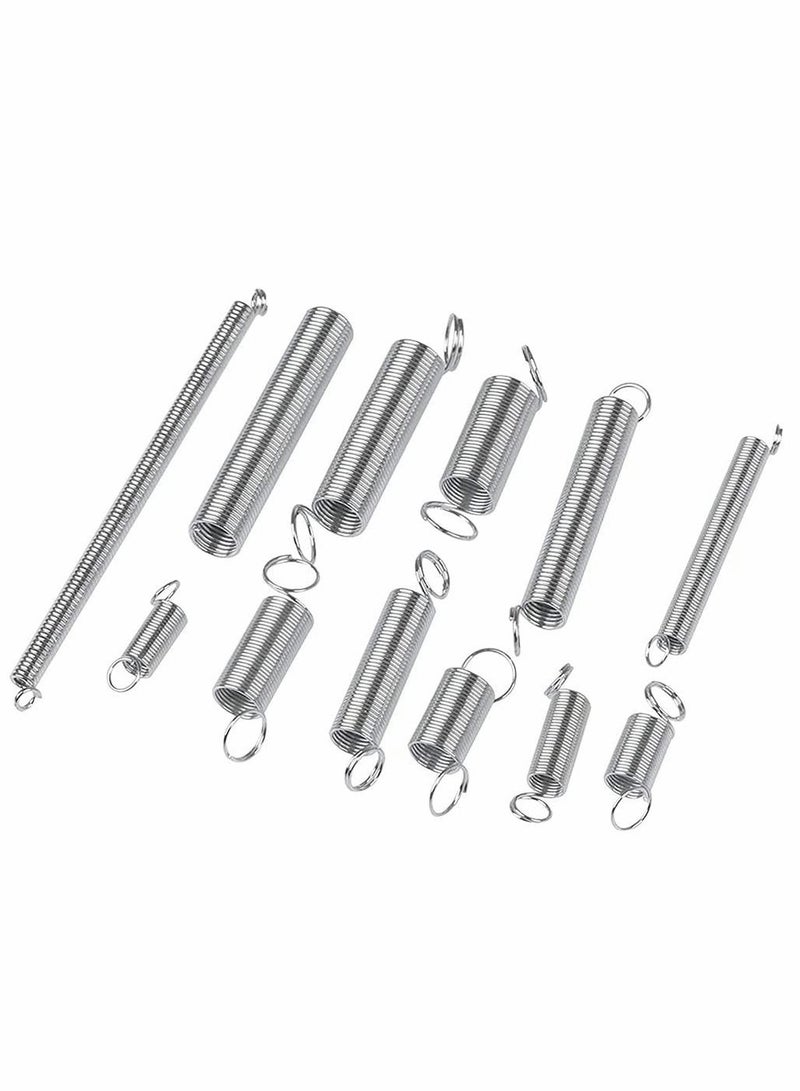 200 Pieces Zinc Plated Spring Assortment Kit, Compression Spring Tension Spring Transparent PP Plastic Box 20 Kinds of Size Extension and Compression Spring Repair Tool Replacement Kit  - Image 3
