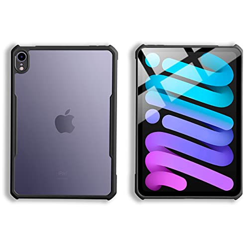 TineeOwl iPad Mini 7 A17 Pro Case, Ultra Thin Matte Back Clear Case for iPad Mini 7th/6th Generation (2024/2021), Flexible TPU, Absorbs Shock, Lightweight, Thin (Black) - Image 1