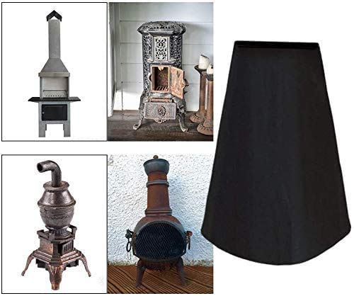 HERSENT Outdoor Patio Chiminea Cover Waterproof Protective Chimney Fire Pit Heater Cover for Outdoor Garden Backyard HZC69 - Image 5