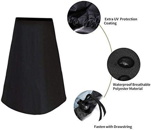 HERSENT Outdoor Patio Chiminea Cover Waterproof Protective Chimney Fire Pit Heater Cover for Outdoor Garden Backyard HZC69 - Image 3