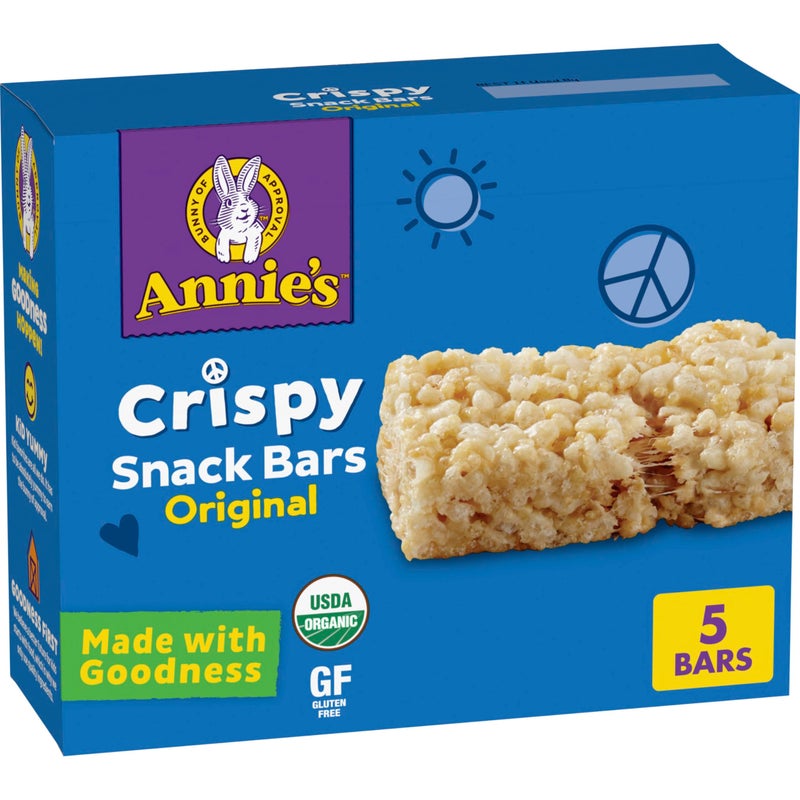 Annie's Organic Original Crispy Snack Bars, Gluten Free, 3.9 oz, 5 ct. - Image 1