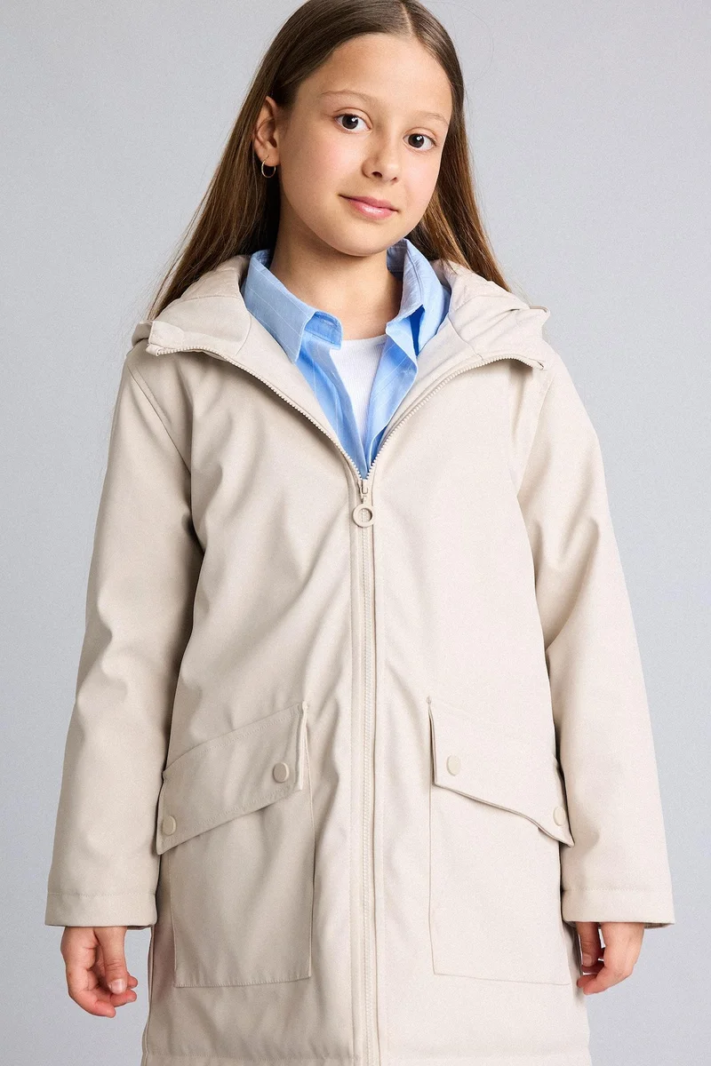 ديفاكتو Girl Hooded Raincoat