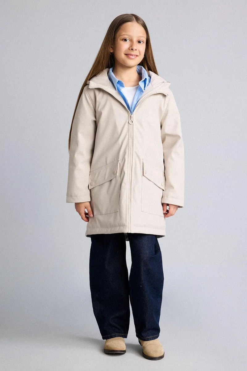 ديفاكتو Girl Hooded Raincoat