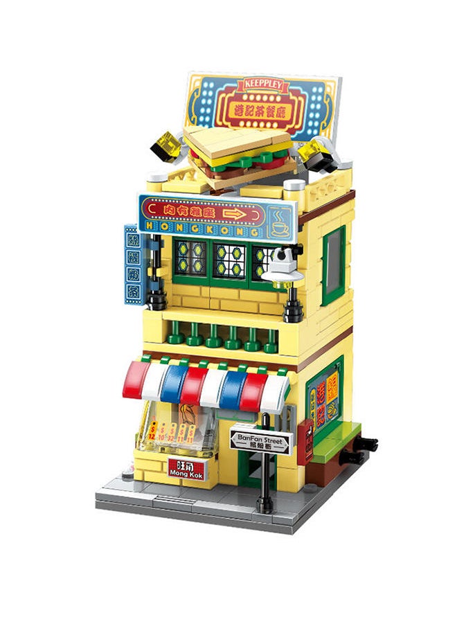 City - Qman Hong Kong Style Restaurant: Authentic Collectible Building Set for Creative Play and Culinary Adventures - Image 1