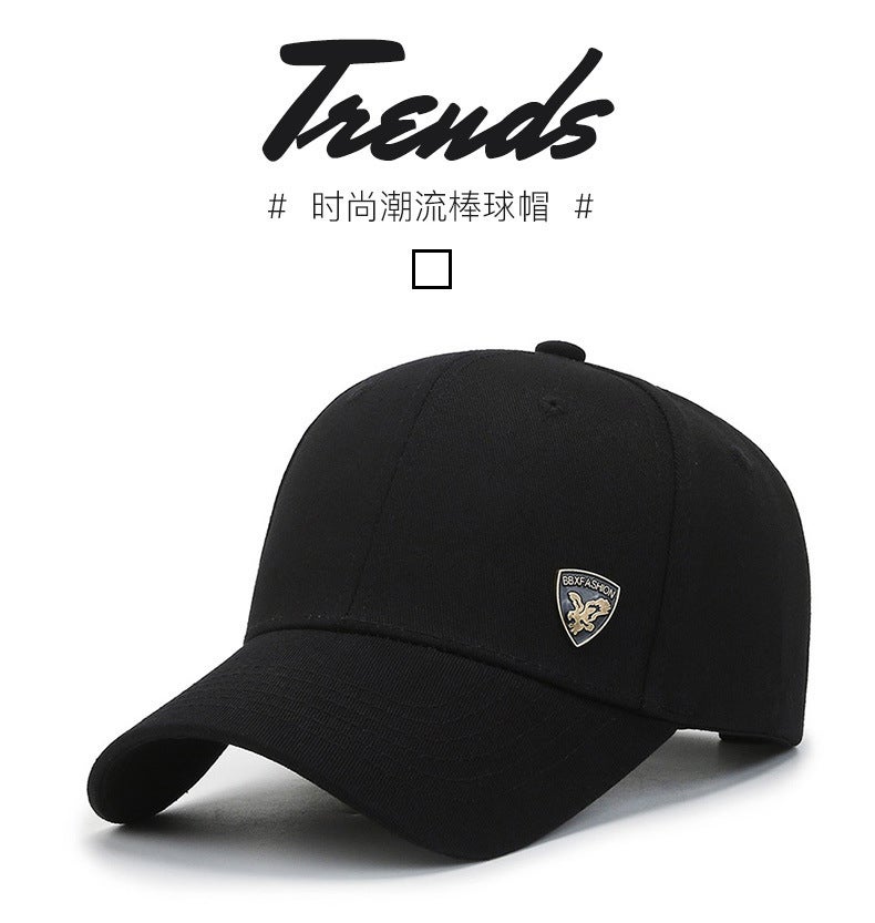 Short Brim Cap Men Middle-aged Autumn Winter Sun Protection Hat Cotton - Image 2