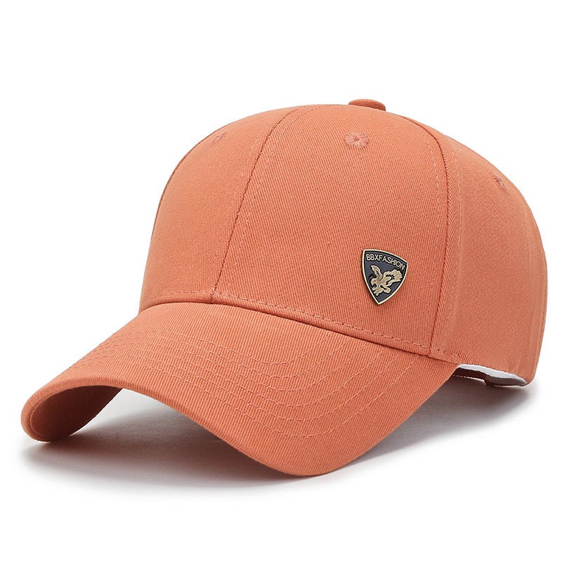 Short Brim Cap Men Middle-aged Autumn Winter Sun Protection Hat Cotton - Image 1