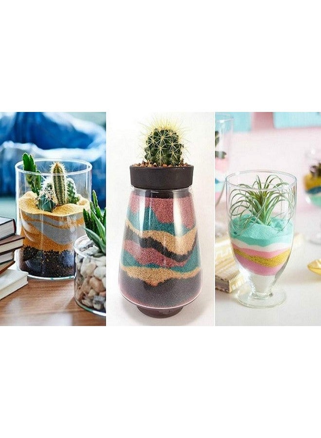 المزارع المبدع 2 كجم سكر رملي بنفسجي/أرجواني بحجم متعدد الألوان لتزيين المنزل والحديقة وحوض السمك والتراريوم [2 كجم] - Image 3