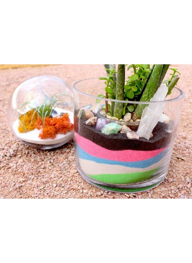 المزارع المبدع 2 كجم سكر رملي بنفسجي/أرجواني بحجم متعدد الألوان لتزيين المنزل والحديقة وحوض السمك والتراريوم [2 كجم] - Image 2