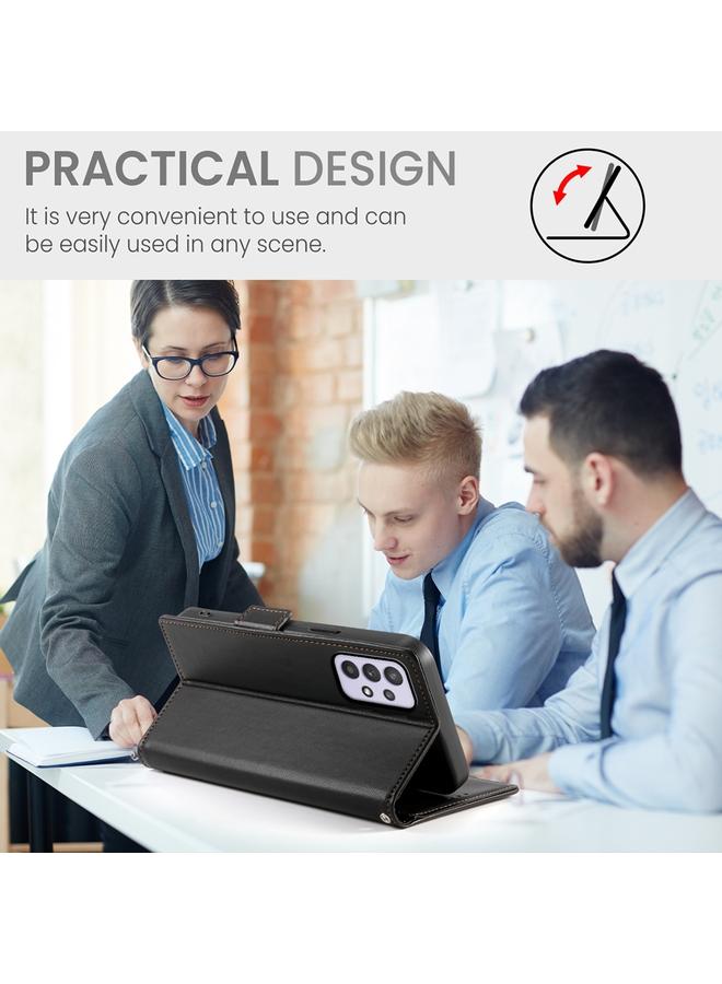 erorex Case For Samsung Galaxy A32 4G Side Buckle Magnetic Frosted Leather Phone Case - Image 5