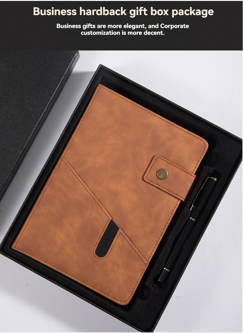 M MIAOYAN - Classic brown ruled notebook, journals are elegant, quality crafted books available at a surprisingly competive price and quality. A huge choice for everyday use, provides plenty of space for notes, lists, musings, and more. And each notebook will give away a luxury pen, this is one of our best journal pens gifts - Image 1