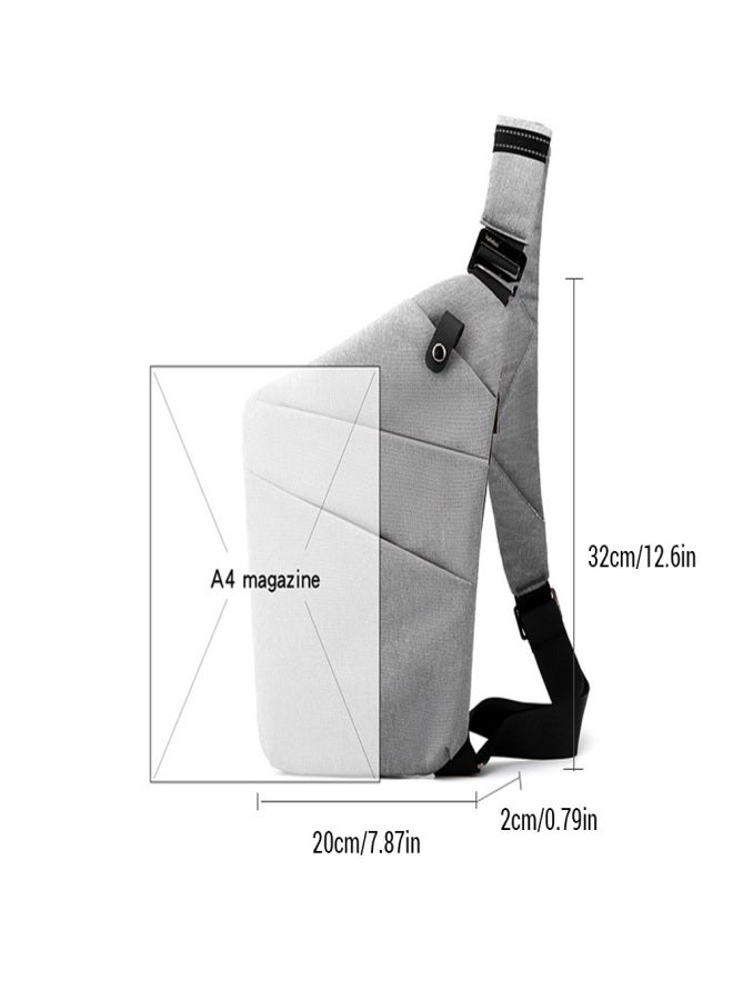 Generic Chest Bag for Men / Women Lightweight Multi-functional Travel Sling Bag Scientific Storage for Outdoor Fashion Casual Business Left/Right Shoulder Bag - Image 2