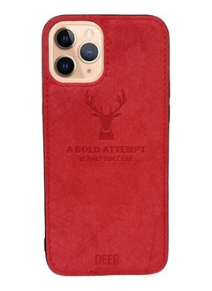 Generic Soft Texture Digital Patterned TPU Cloth, Dirt-Resistant, Antishock, Anti-Fingerprint, Full Body Protective Case for iPhone 11 Pro (Red)  - Image 1