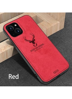 Generic Soft Texture Digital Patterned TPU Cloth, Dirt-Resistant, Antishock, Anti-Fingerprint, Full Body Protective Case for iPhone 11 Pro (Red)  - Image 4