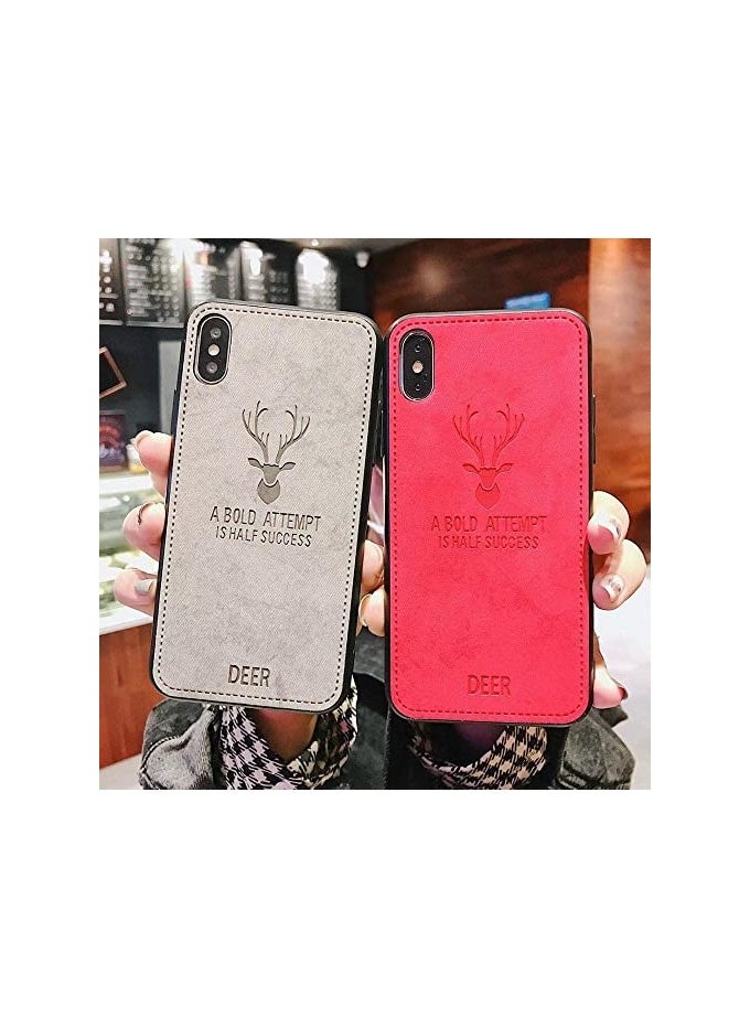Soft Texture Digital Patterned TPU Cloth, Dirt-Resistant, Antishock, Anti-Fingerprint, Full Body Protective Case for iPhone 11 Pro (Red)