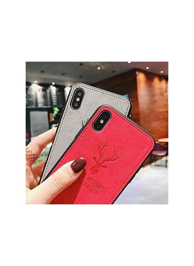 Soft Texture Digital Patterned TPU Cloth, Dirt-Resistant, Antishock, Anti-Fingerprint, Full Body Protective Case for iPhone 11 Pro (Red)