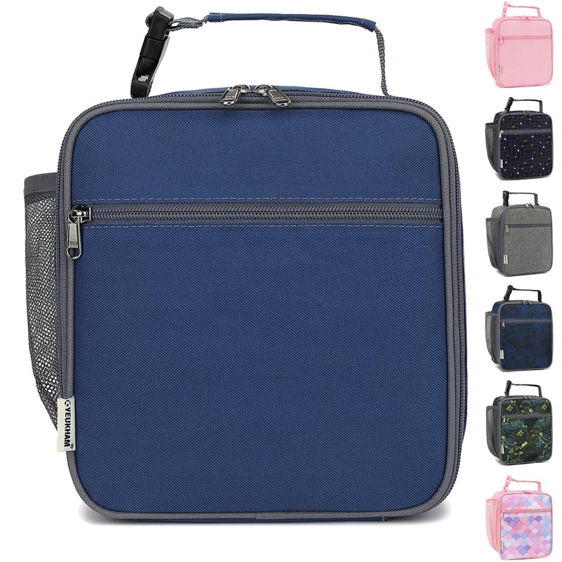 GYEUKHAM Lunch Box for Kids Boys Girls Men Women Insulated Small Soft Cooler Lunch Bag Kit for School Work Picnic Travel Reusable Portable lunchbox Cyan