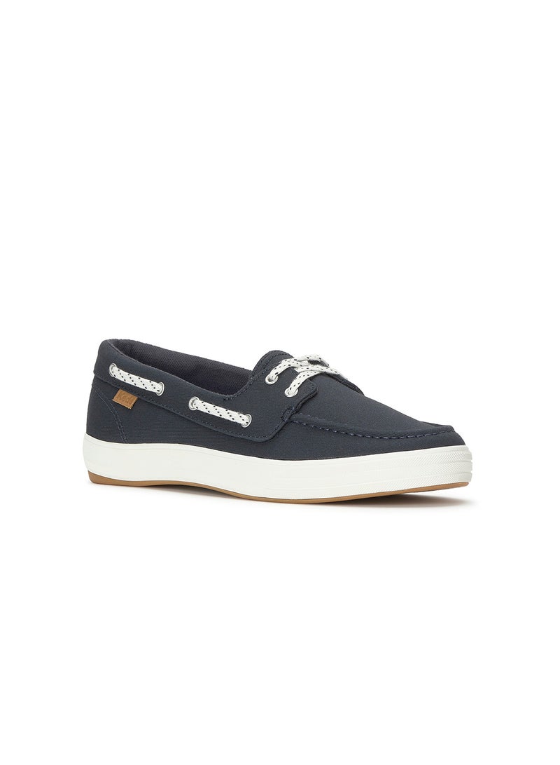 Keds Women's Center III Boat Shoe Loafer – BlissArch Support, Slip-On Casual Moccasin Navy - Image 2