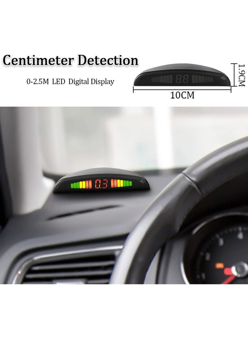 Generic Elshafey Car Parking Sensors with Rear Parking Display with 4 Radar Sensors (Black  - Image 4