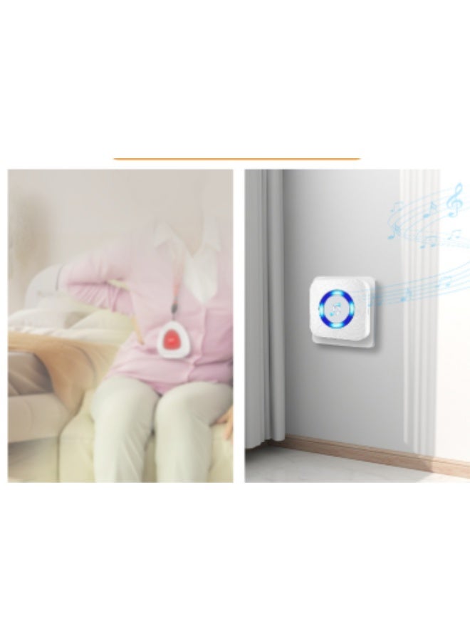 Wireless Caregiver Call on Elderly Monitoring Alert Systems for Seniors 1 Plugin Receiver 2 Waterproof Transmitters - Image 5