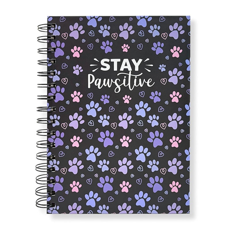 Articious Paw Spiral Notebook | A5 Size 21x17 cm | 190 Ruled Pages | 80 GSM Thick Paper | Aesthetic Hardbound Journal for Writing, School, Office & Gifting - Image 2