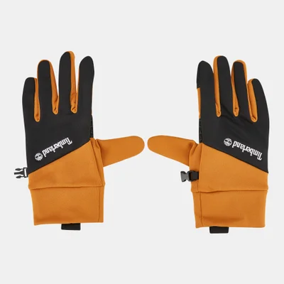 Timberland Men's Stretch Colorblock Softshell Fleece Gloves