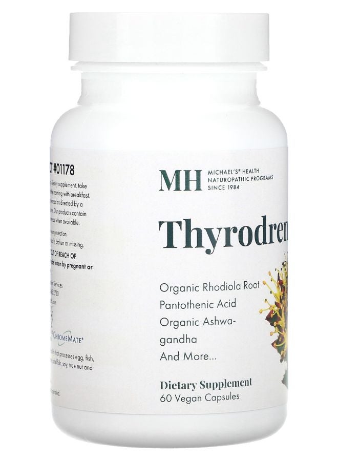 Michael's Naturopathic Thyrodrenal 60 Vegan Capsules - Image 2