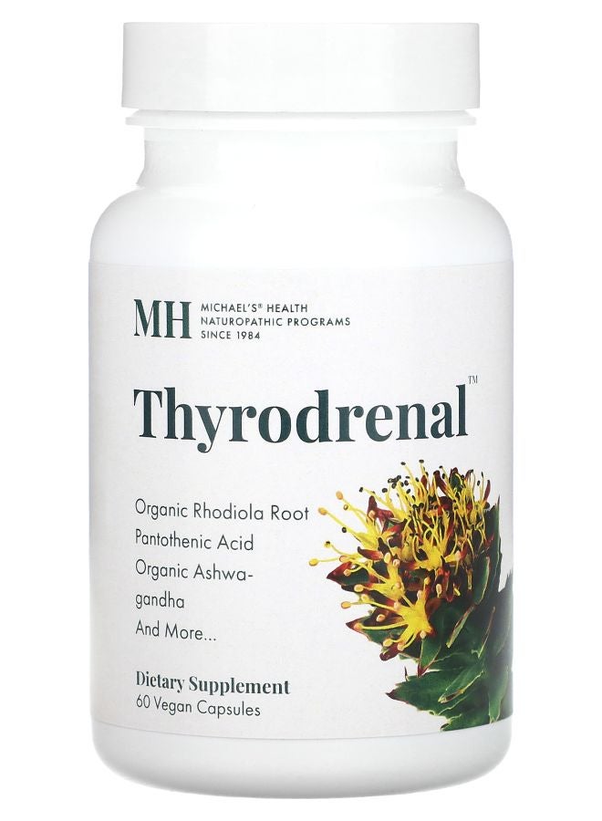 Michael's Naturopathic Thyrodrenal 60 Vegan Capsules - Image 1