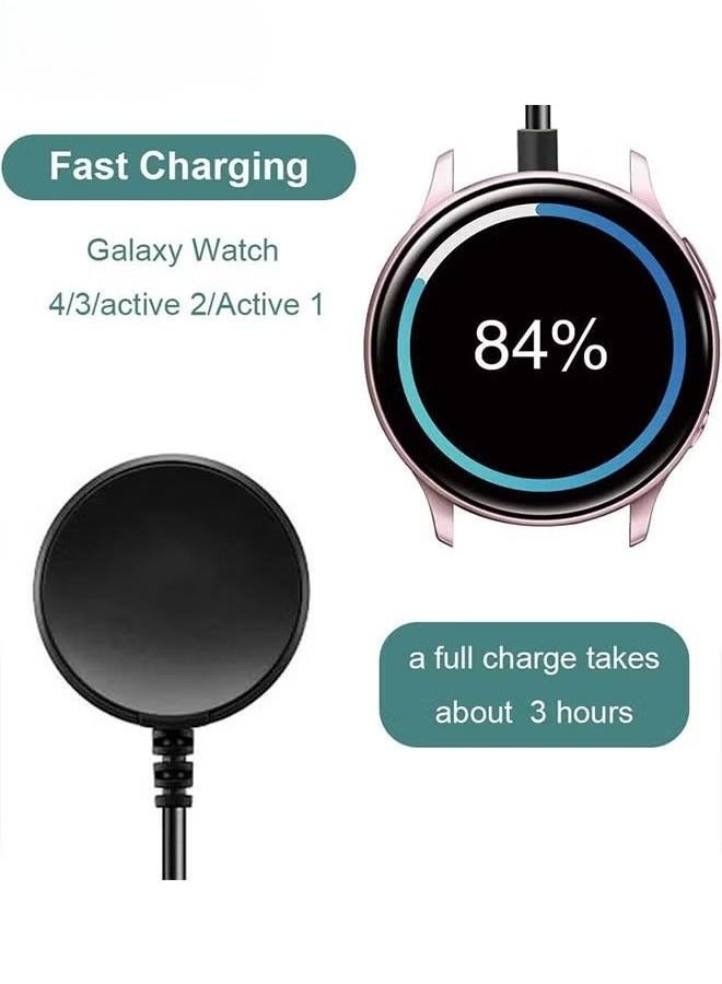 Smart Watch Charger, Compatible with Samsung Galaxy Watch 4/3/Active 2/Active Charger, Replacement USB Charging Cable Cord Dock for Samsung Galaxy Watch 4/Galaxy Watch 3 - Image 2