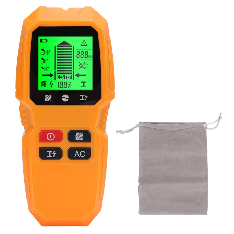 Stud Finder Wall Scanner: 5-In-1 Multi Functional Design, High Accuracy Sensor, Easy One-Click Operation - Clear LCD Display Stud Sensor for Home Renovation, Wall Drilling And Installation Workers - Image 1