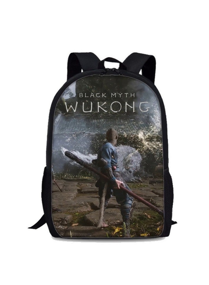 Black Myth Wukong Game Peripheral Student Backpack - Image 1