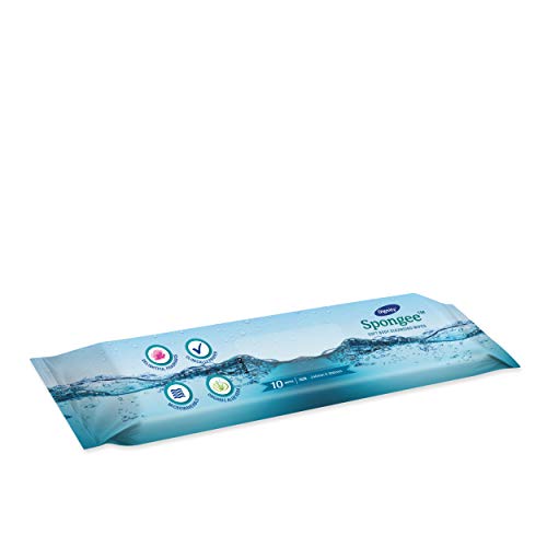 Dignity Spongee Soft Body Cleansing Wet Wipes for Adult, 240x300 mm (Pack of 3) 30 Wipes - Image 4