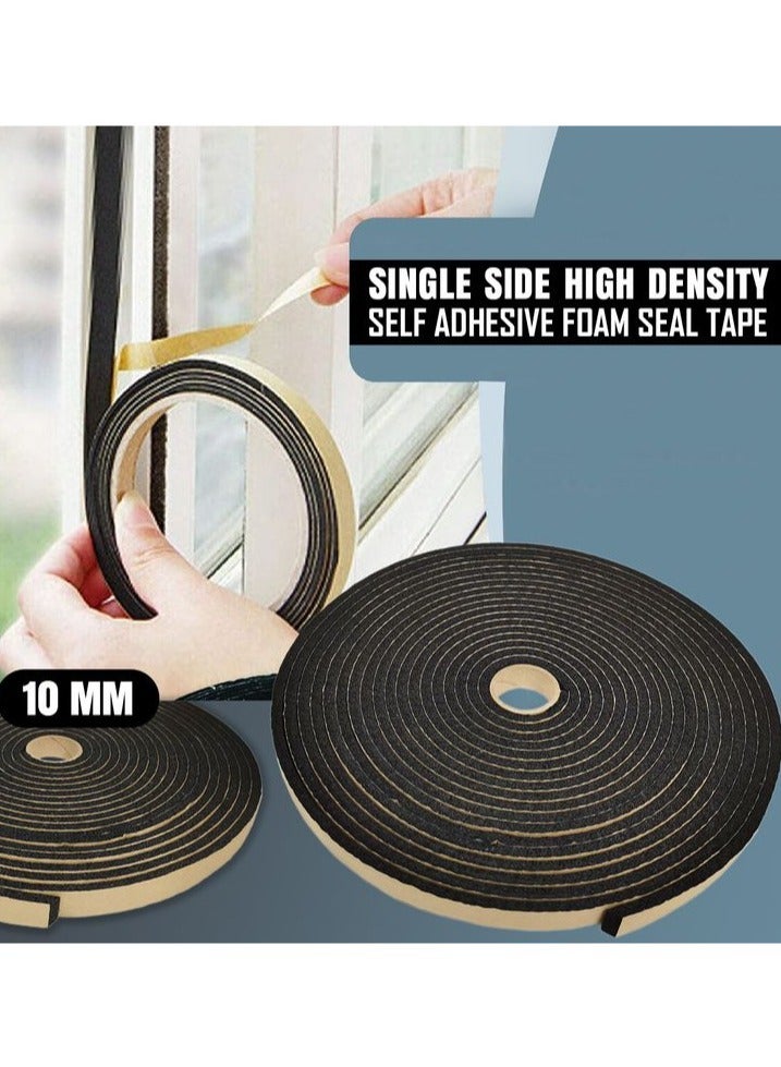 2 pcs 10M Single Side High Density Self Adhesive Foam Seal Tape for Weather Stripping Doors and Windows Insulation, Soundproofing, Air Blocking - Image 3
