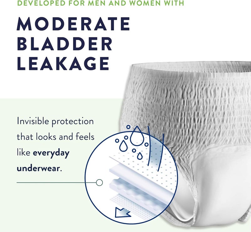 Prevail PerFit Daily Protective Underwear Unisex Adult Disposable Adult Diaper for Men Women Extra Absorbency XLarge 56 Count 4 Packs of 14 - Image 3