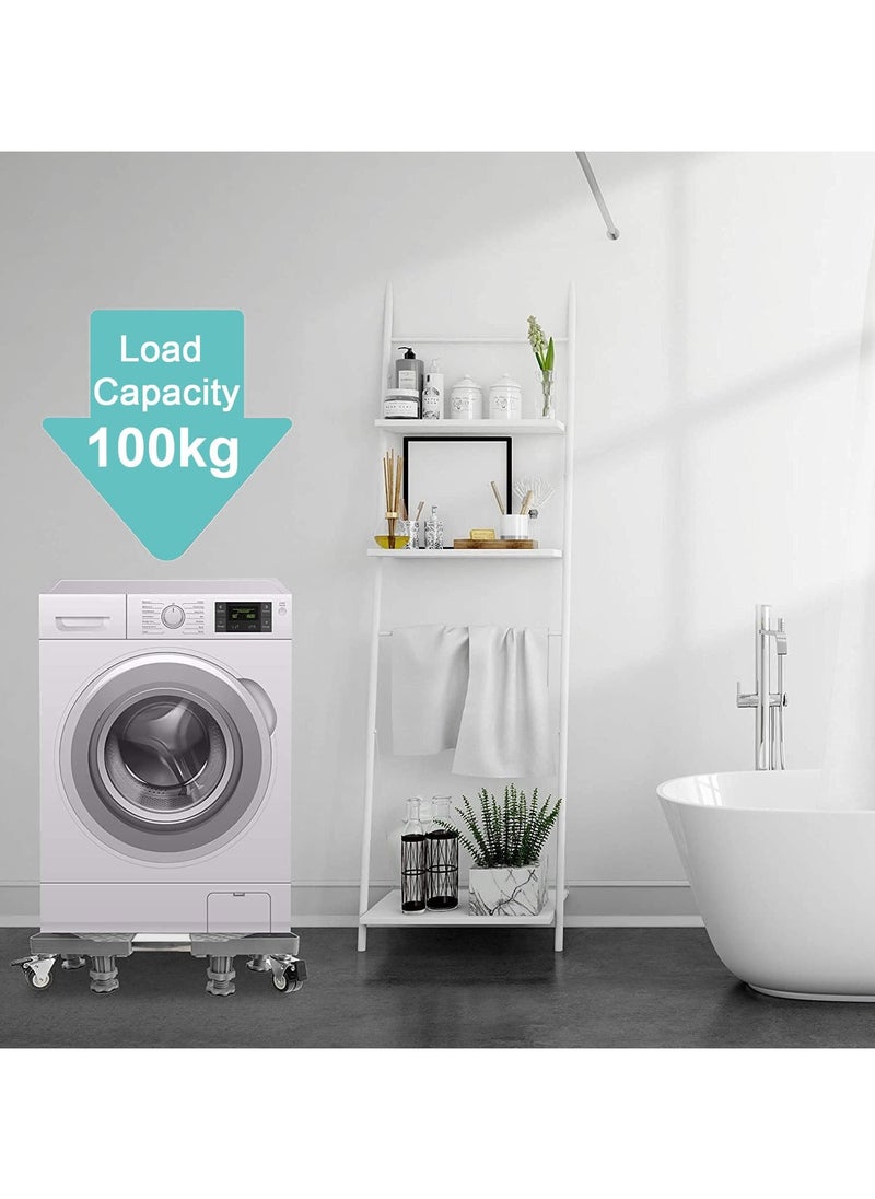 Jubilin - Mobile Base, Washing Machine Stand, Fridge Stand Base,Dryer Dolly Roller with 4 Locking Wheels and 8 Strong Feet - Image 1