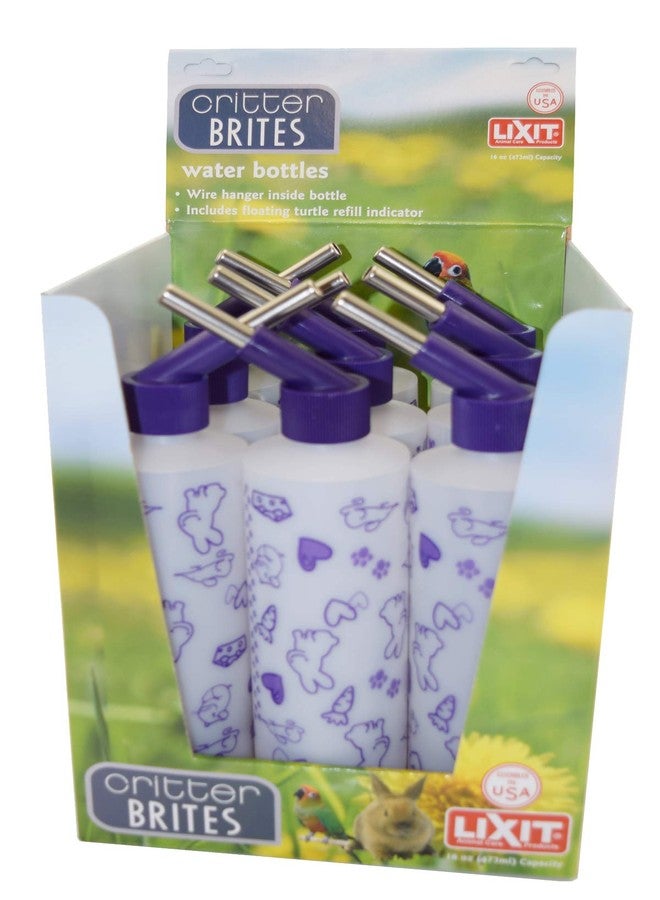 ليكسيت زجاجات مياه ليكسيت بالجملة مع علبة عرض للأرانب، والنموس، والشنشيلات، والجرذان، والفئران، وخنازير غينيا، وغيرها من الحيوانات الصغيرة (16 أونصة) - Image 2