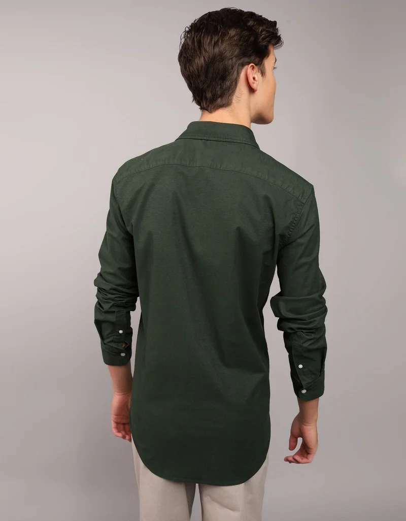 امريكان ايجل قميص أكسفورد ضيق ومرن بأزرار